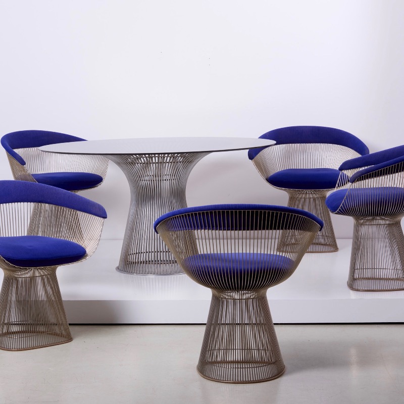 Wire Dining Set by Warren Platner for Knoll