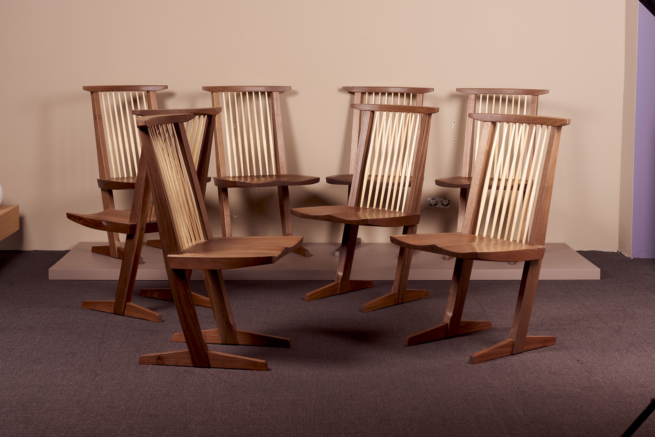 Set Of Conoid Dining Chairs By George Nakashima Studio